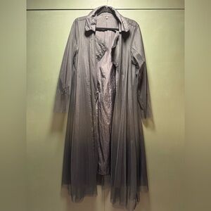 Kozan Black Jacket with Sheer Layer on Top- Fashion Statement Piece